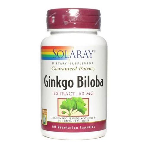 Solaray ginkgo biloba 60 mg 60 cap