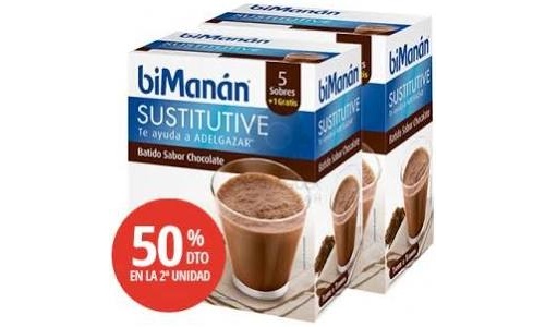 Bimanan sustitutive batido choco 50% segunda