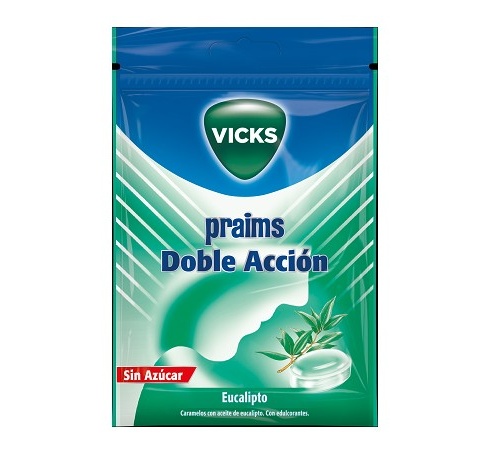 CARAMELOS PRAIMS DOBLE ACCION SIN AZUCAR (60 G)