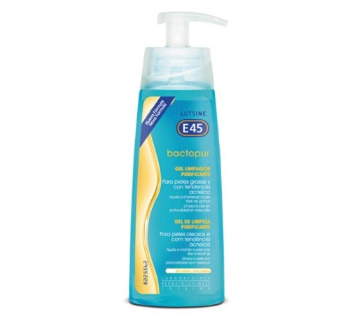 Bactopur gel limpiador - e45 lutsine (200 ml)