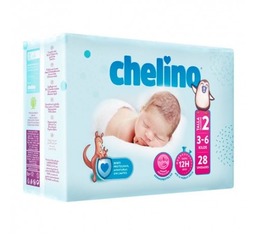 CHELINO FASHION & LOVE PAÑAL INFANTIL (T- 2 (3 - 6 KG) 28 PAÑALES)