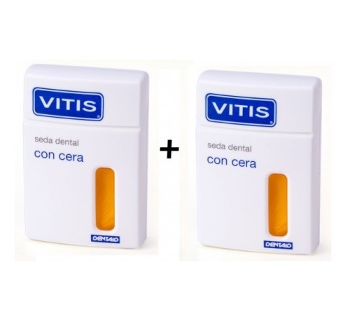 Vitis seda dental con cera (50 m 2 u duplo)