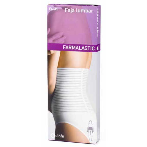 Faja lumbar - farmalastic velcro (blanca t- 3)