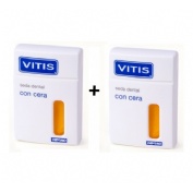 Vitis seda dental con cera (50 m 2 u duplo)