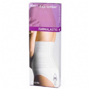 Faja lumbar - farmalastic velcro (blanca t- 3)