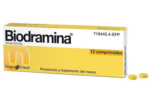 BIODRAMINA 50 mg COMPRIMIDOS , 12 comprimidos