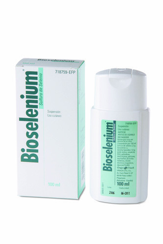 BIOSELENIUM 25 mg/ml  SUSPENSION CUTANEA , 1 frasco de 100 ml