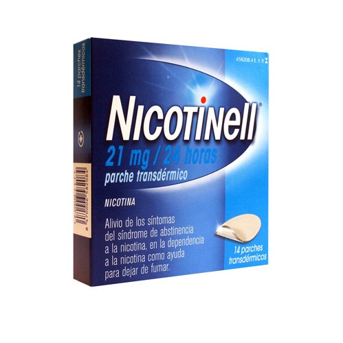 NICOTINELL 21 MG/24 HORAS PARCHE TRANSDERMICO , 14 parches