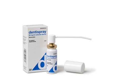 DENTISPRAY 50 mg/ml  SOLUCION DENTAL , 1 frasco de 5 ml