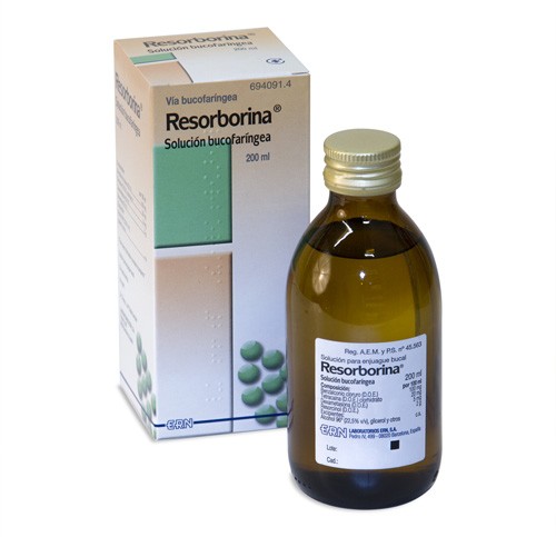 RESORBORINA SOLUCION, 1 frasco de 200 ml