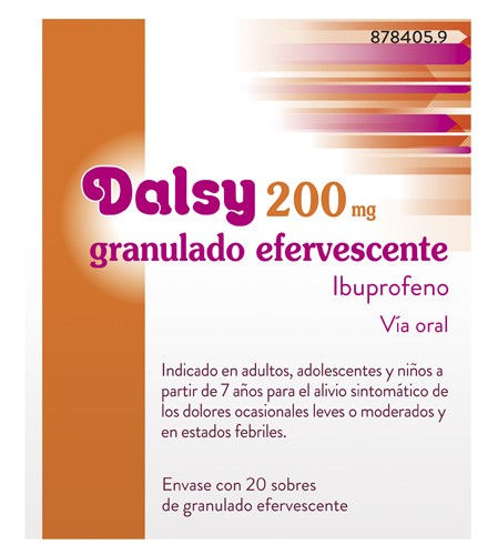 DALSY 200 mg GRANULADO EFERVESCENTE , 20 sobres