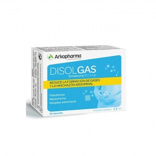 DISOLGAS 257,5 mg CAPSULAS BLANDAS., 30 cápsulas