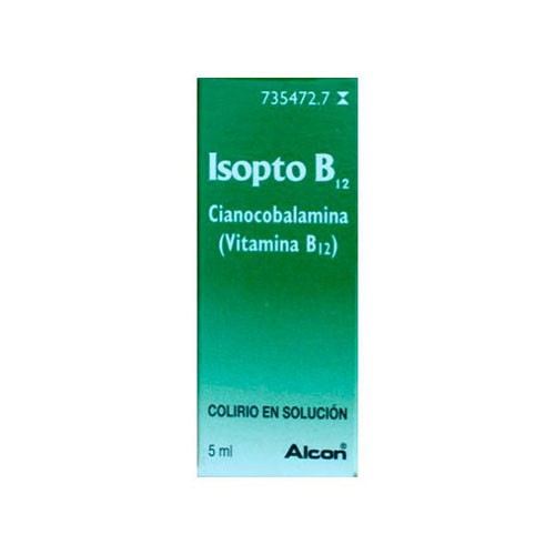 ISOPTO B12 0,5 MG/ML COLIRIO EN SOLUCION , 1 frasco de 5 ml