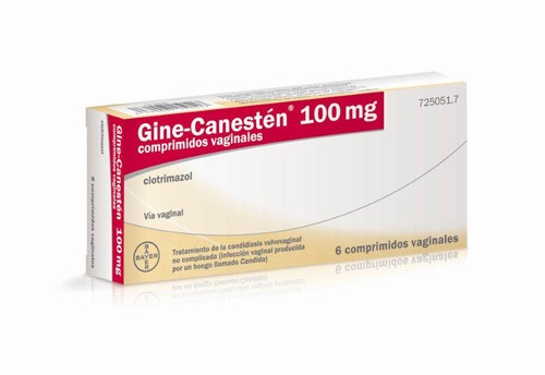 GINE-CANESTEN 100 mg COMPRIMIDOS VAGINALES , 6 comprimidos