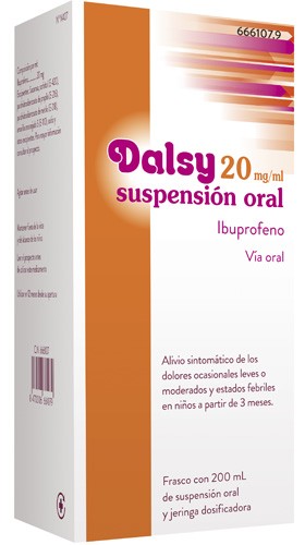 DALSY 20 mg/ml SUSPENSION ORAL , 1 frasco de 150 ml