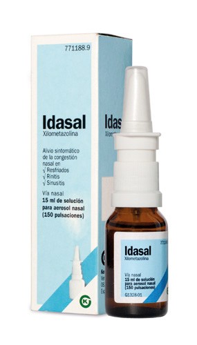 IDASAL 1mg/ml SOLUCION PARA PULVERIZACION NASAL , 1 frasco de 15 ml