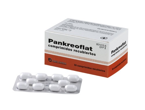 PANKREOFLAT 172 MG/80 MG COMPRIMIDOS RECUBIERTOS  50 comprimidos