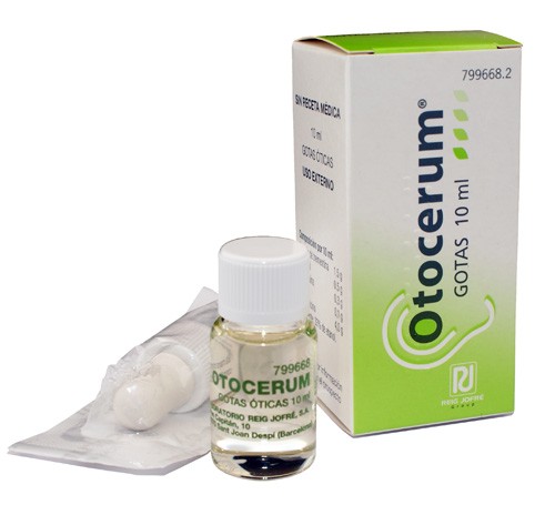 OTOCERUM  GOTAS OTICAS EN SOLUCION , 1 frasco de 10 ml